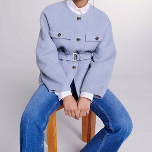 Maje Belted Short Coat